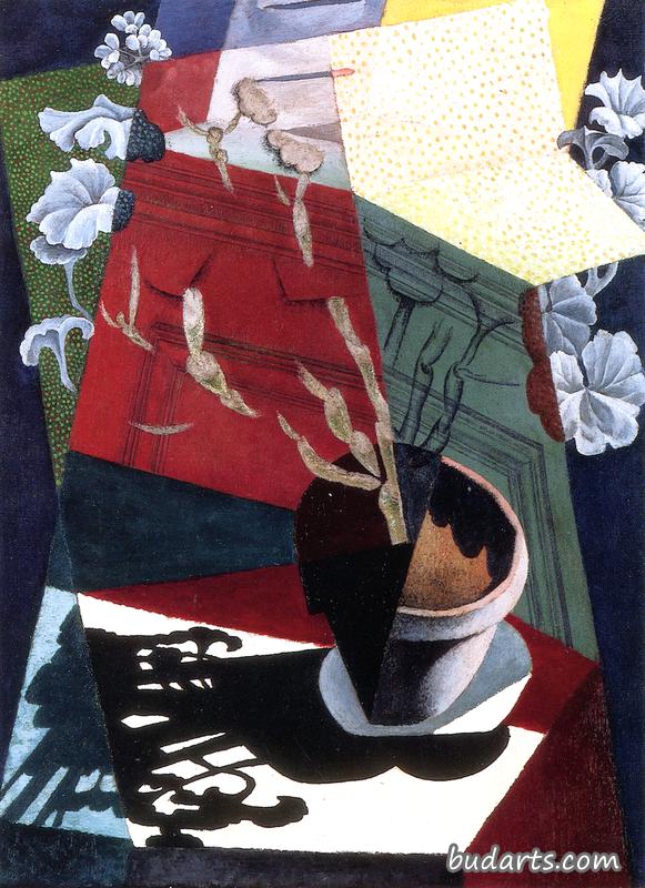 天竺葵静物画