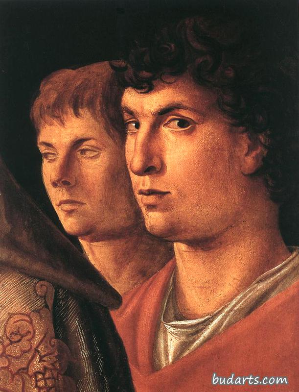 Presentation at the Temple [Detail with possibly a self portrait and a portrait of his brother Gentile]