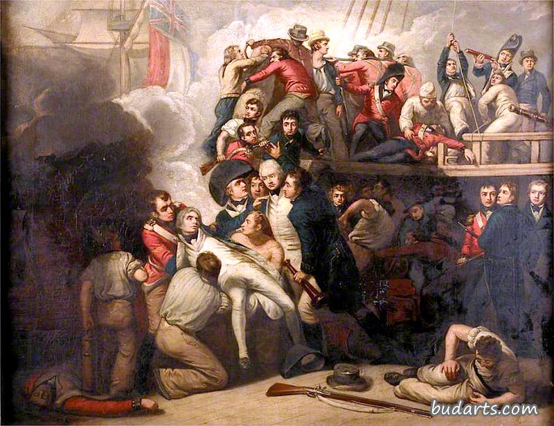 1805年10月21日纳尔逊在特拉法加战役中的死亡