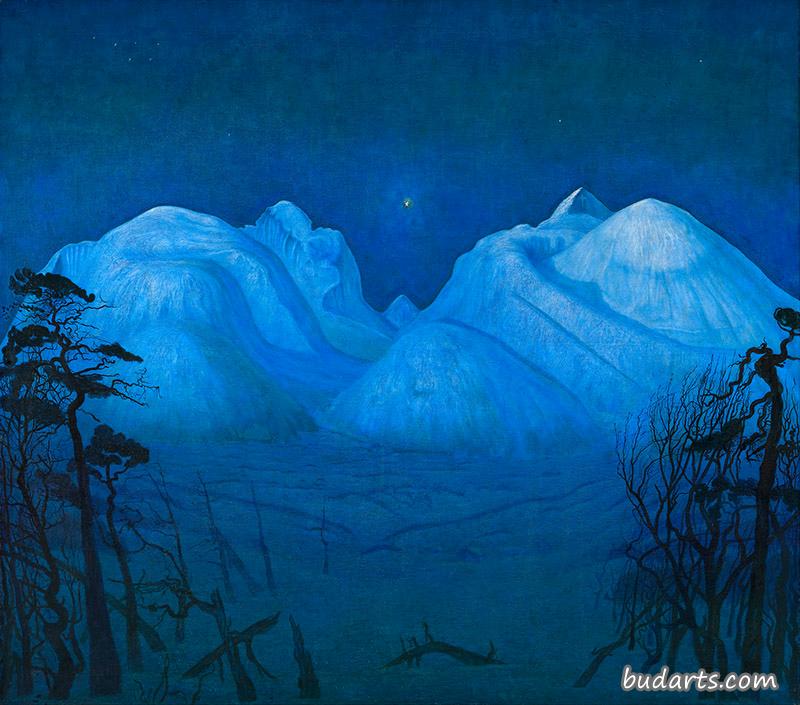 山上的冬夜