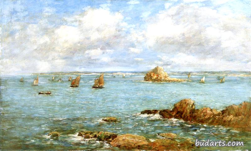杜阿尔内兹，海湾的船只