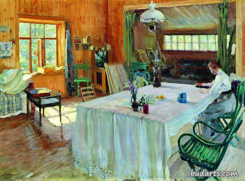 At Konstantin Korovin's Place