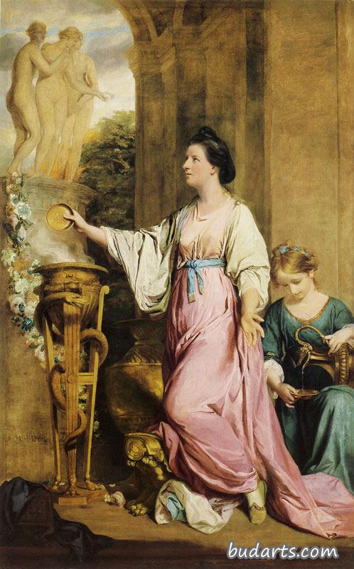 Lady Sarah Bunbury Sacrificing to the Graces