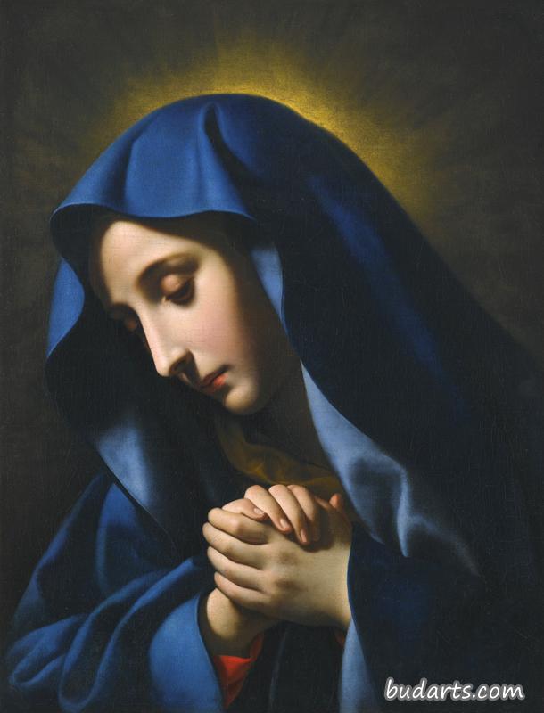 世界名画祈祷的圣母图片