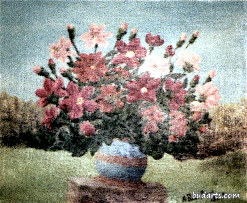 风景中的花瓶