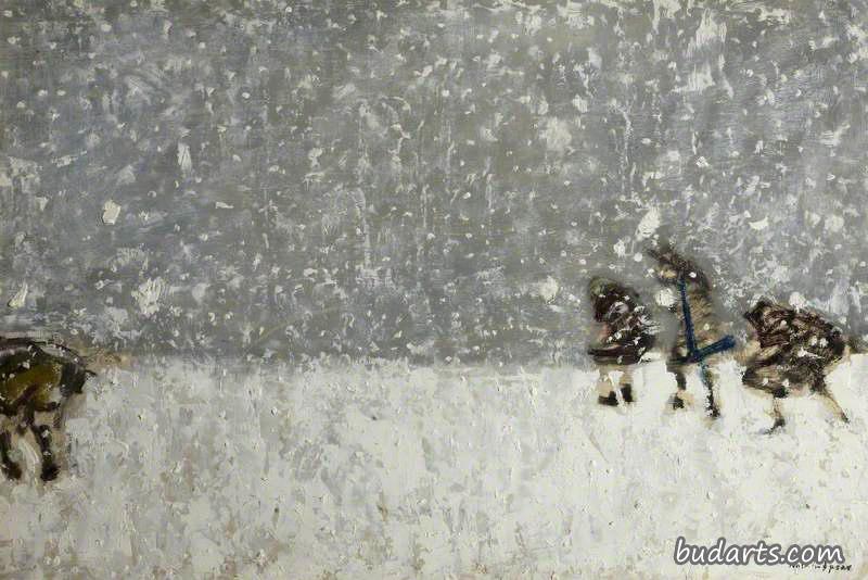 雪地里的孩子们