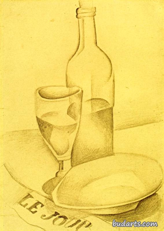 报纸静物画