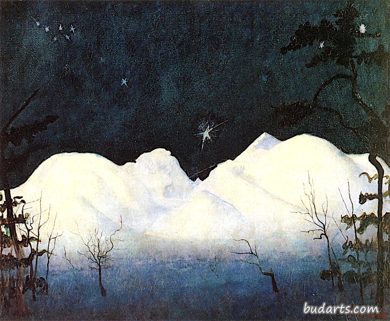 山上的冬夜