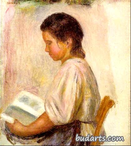 年轻女孩阅读