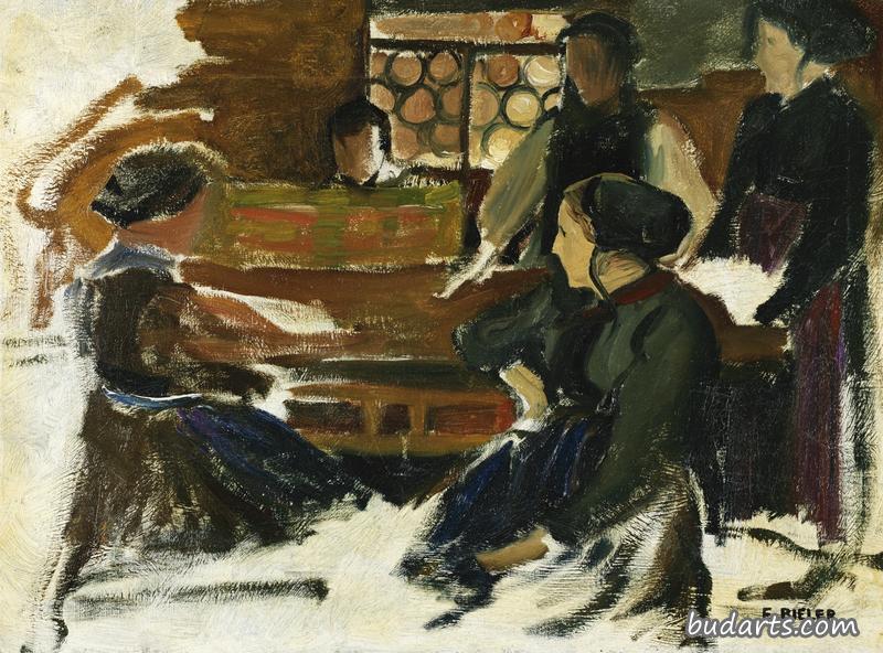 Études Pour "Saviésannes Conversant"