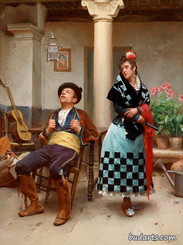 筋疲力尽的音乐家
