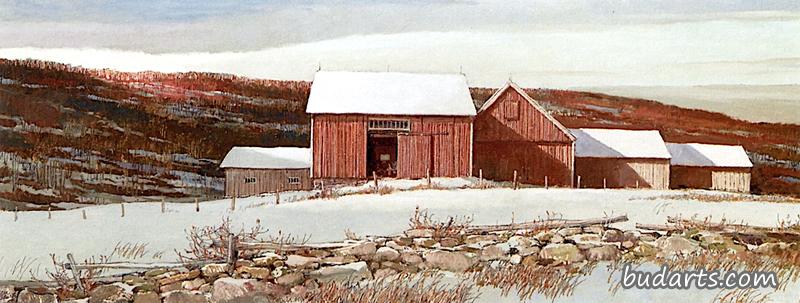 冬季农舍