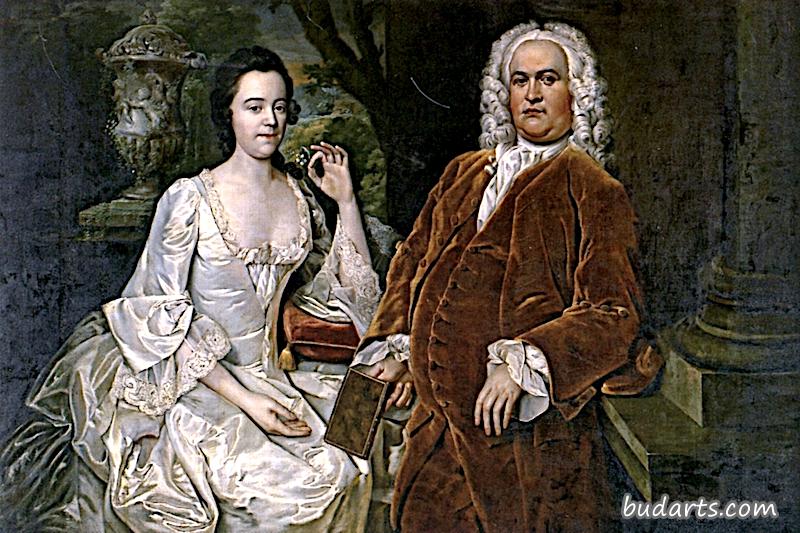 亨利·内尔索普爵士和他的第二任妻子伊丽莎白