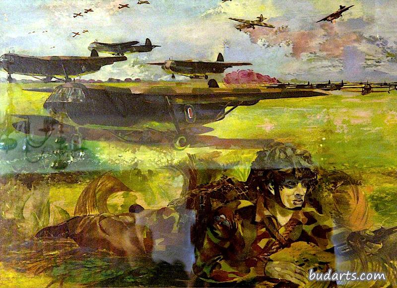 练习“Mush”:滑翔机降落在一个被“俘获”的机场,伞兵包围着机场 练习“Mush”:滑翔机降落在一个被“俘获”的机场,伞兵包围着机场