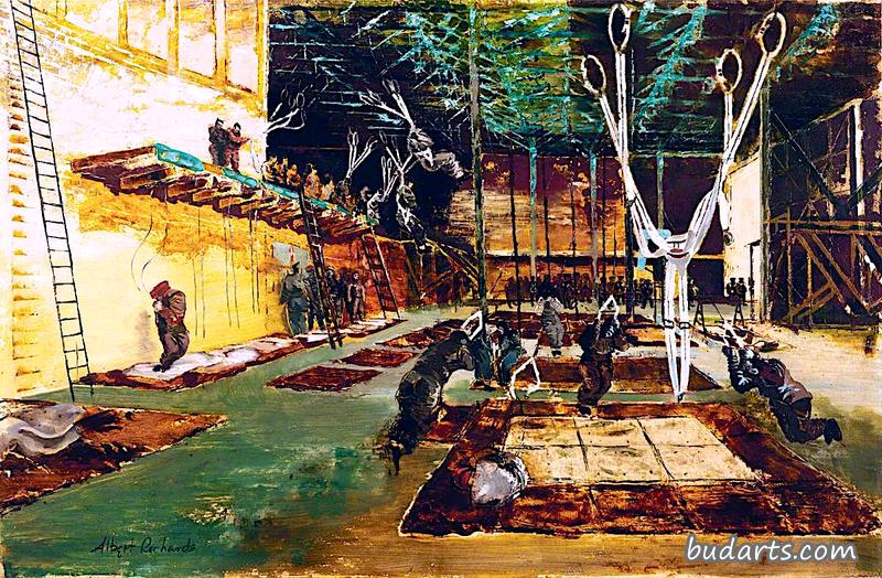 “基尔肯尼马戏团”:跳伞训练学校伞兵正在接受综合训练 “基尔肯尼马戏团”:跳伞训练学校伞兵正在接受综合训练