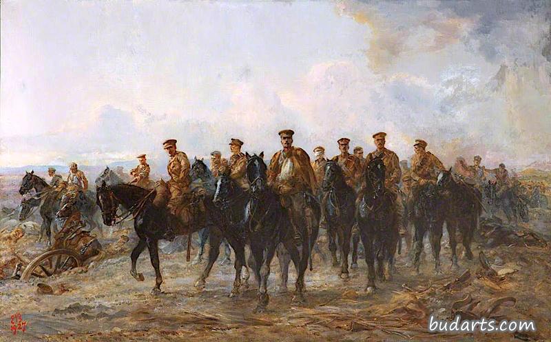 皇家骑兵从蒙斯撤退，1914年