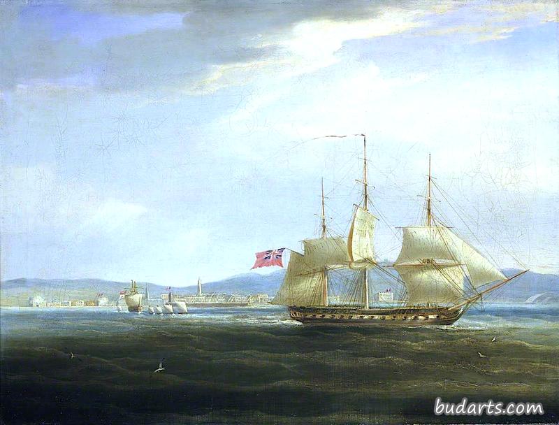 1809年4月1日，英国皇家海军“墨丘利”号从罗维尼诺拦截法国炮艇“莱达”