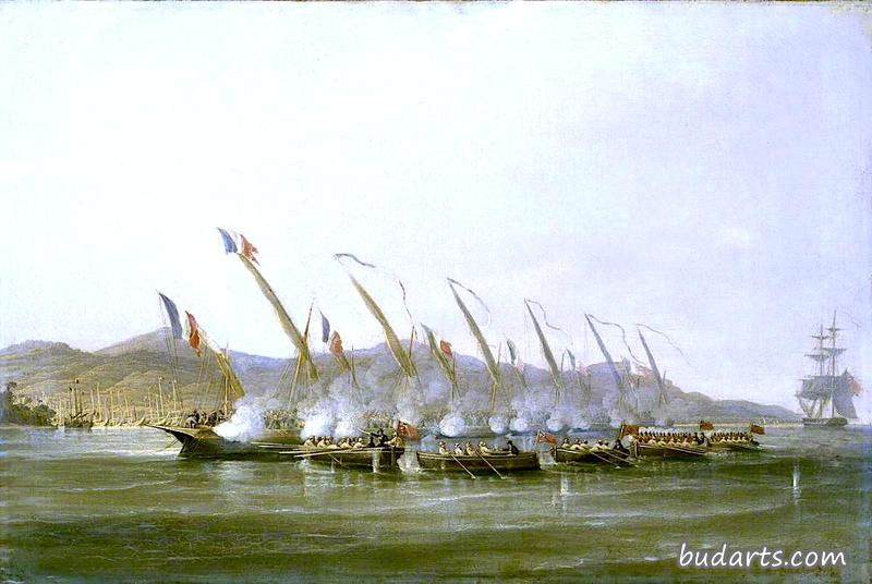 1811年7月，罗伯特·莫塞尔上尉在爪哇岛捕获法国炮艇