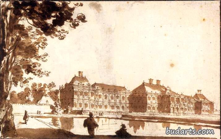 The Huis ter Nieuburch at Rijswijck, Seen from the South-Southwest