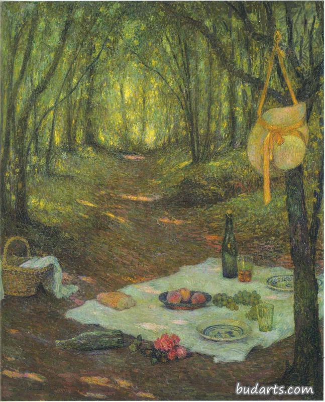 Lunch in the Woods at Gerberoy
