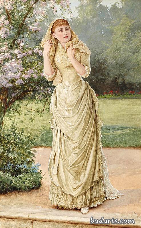 花园里的女士