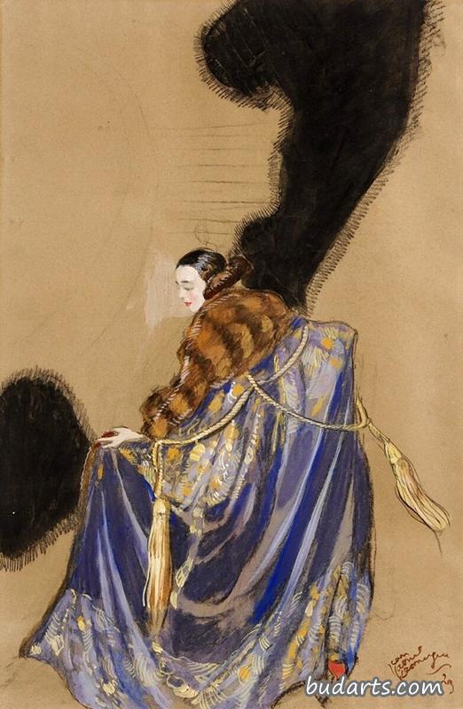 有貂皮的女人