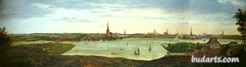 View over Stockholm from Kungsklippan