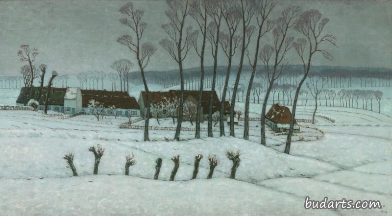 Neige à Berchem-Sainte-Agathe (Snow at Berchem-Sainte-Agathe)