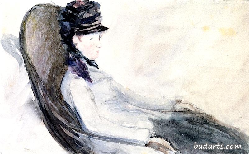 蓝衣女子（习作）