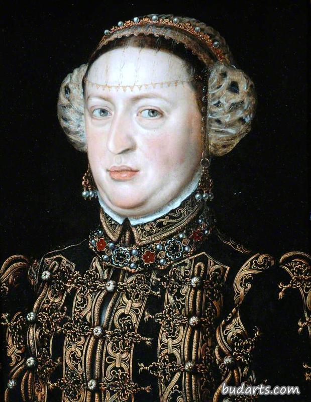 奥地利凯瑟琳（1507-1578），葡萄牙女王（安东尼斯莫尔抄本）