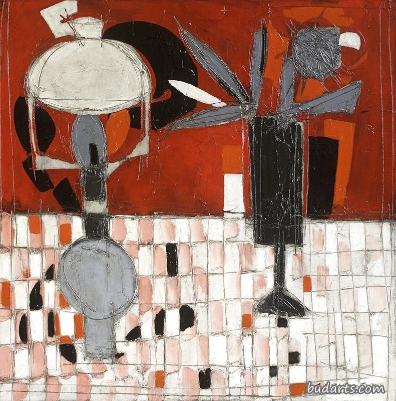 静物画，红黑相间
