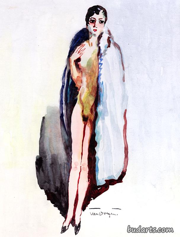 皮草裸女