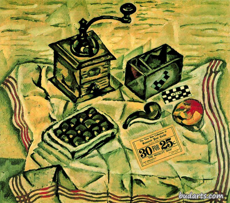 咖啡磨静物画