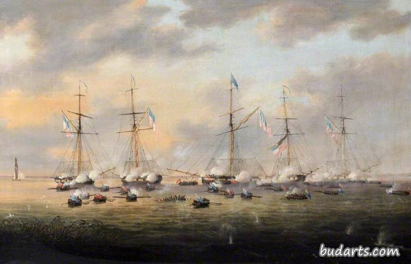 1814年12月14日,英国和美国炮艇在波涅湖上作战 1814年12月14日,英国和美国炮艇在波涅湖上作战
