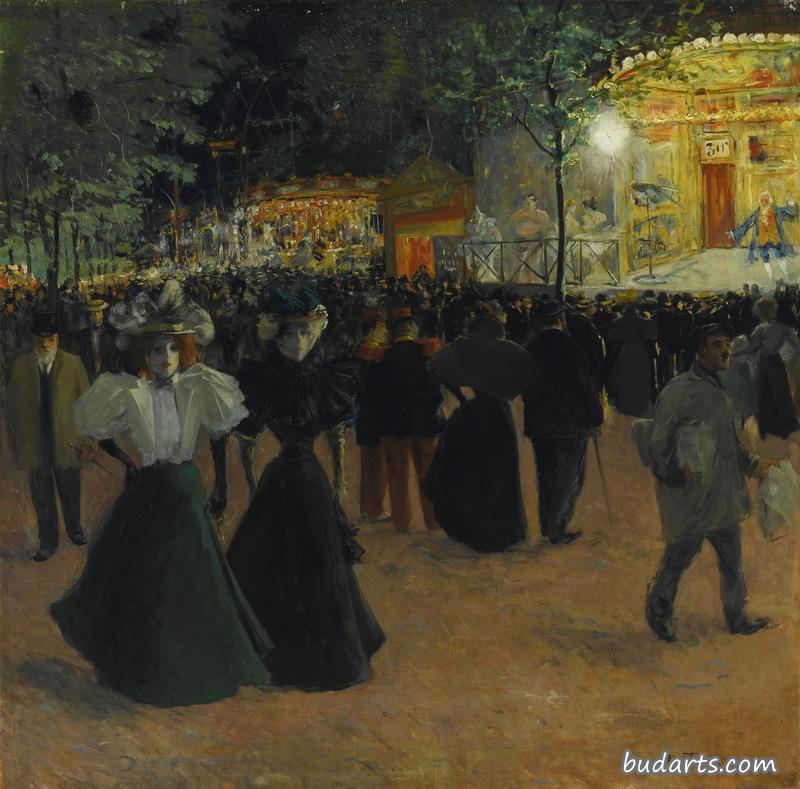 La fête foraine, Place Pigalle