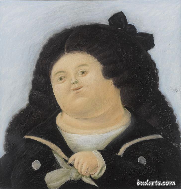 女学生的画像