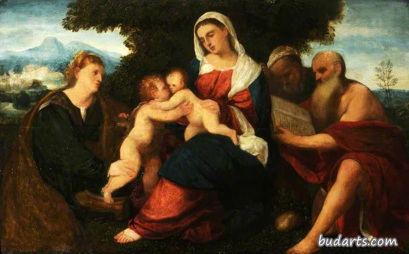 圣洁的家庭，圣凯瑟琳，圣约翰和圣马可