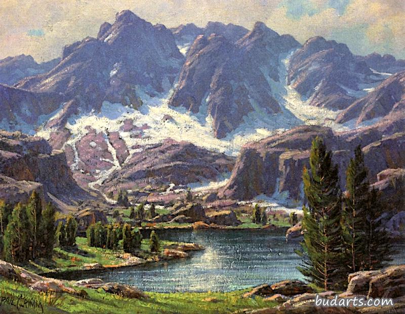 高山山顶湖