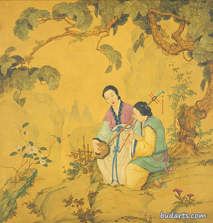 松林下的女士们