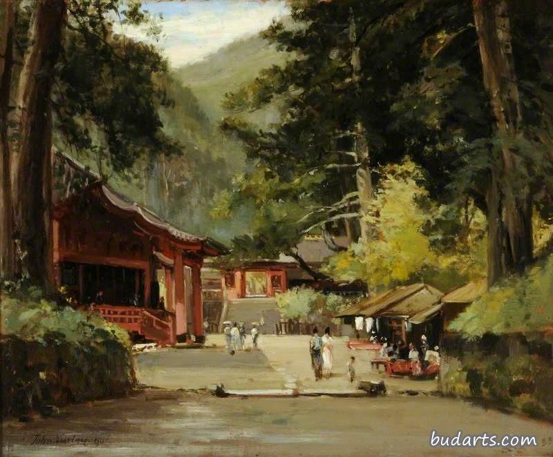 Entrance to the Mausoleum of Jyemiten, Mikko, Japan