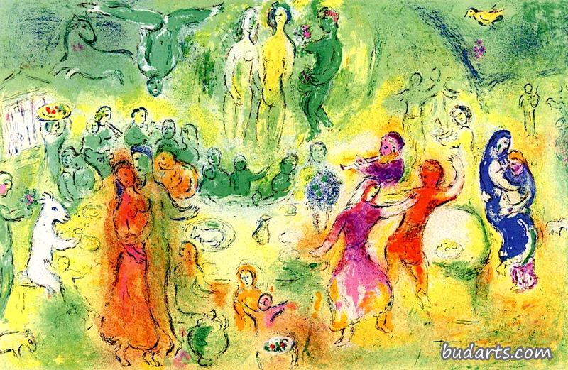 龙格斯:水蚤和克洛伊“仙女洞中的婚宴” 龙格斯:水蚤和克洛伊“仙女洞中的婚宴”