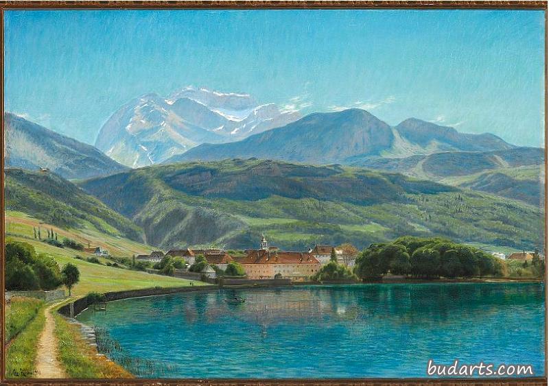 La Tournette, Mountain Landscape in Savoy at Lac d’Annecy