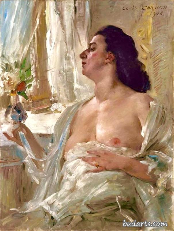 窗边的女人