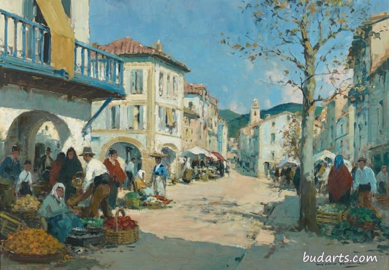 Marché de village Basque