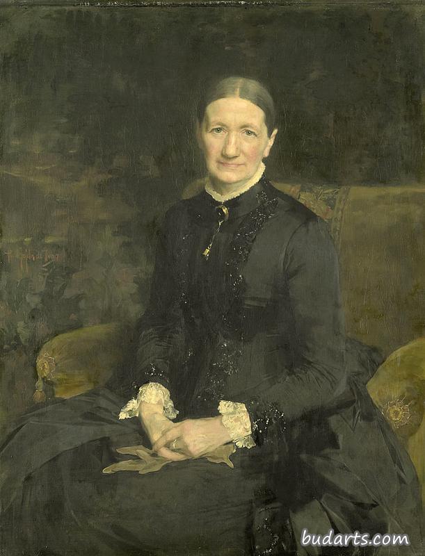 Portrait of Mevr. A.J. Zubli-Maschhaupt