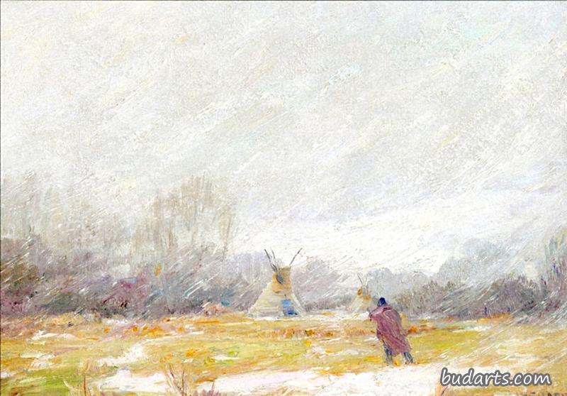 蒙大拿州暴风雪乌鸦保护区