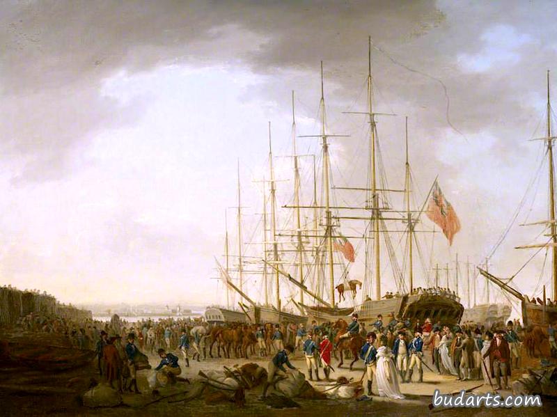 骑兵登上黑墙，1793年4月24日