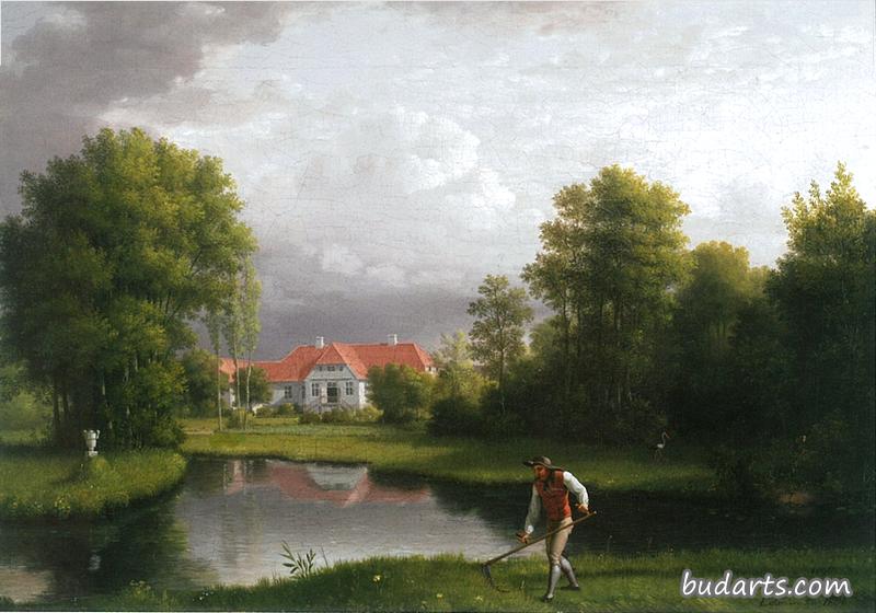 Sanderumgaard, Main Building seen from the Garden