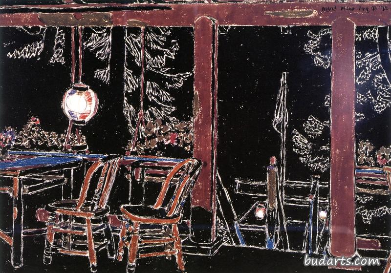 Verandah at Night II