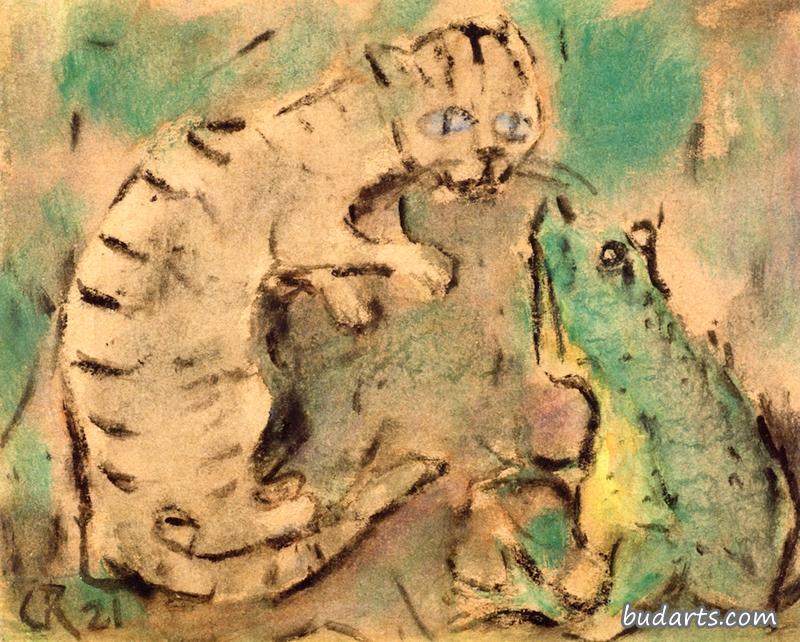 猫和青蛙